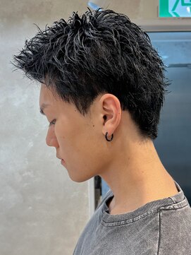 ルースト 渋谷店(ROOST) スパイキーショート×黒髪カラー