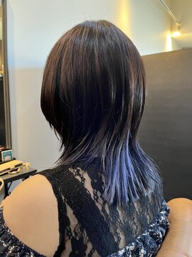 スーリール 九産大前店(Sourire) インナーカラーパープル