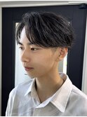 三重桑名ニュアンスパーマフェザーパーマ緩めセンターパートヘア