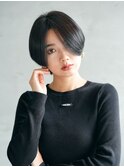 髪質改善＊黒髪小顔カットショート＊美髪【Zina博多】