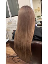 アーチフォーヘア 心斎橋店(a-rch for hair)&nbsp;プルエクステでピンクベージュカラー