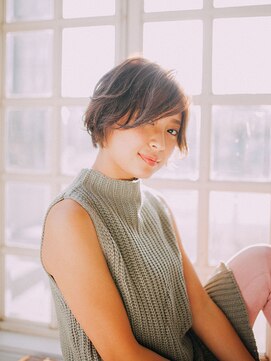 ココカラーアンドカット マルナカ福富店(CoCo Color&Cut) くせ毛風ショートボブレイヤー★20代30代40代50代