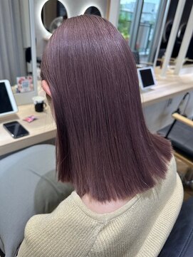 エンター 天神店(ENTER) 髪質改善/パープルブラウン/切りっぱなし/ENTER 天神店