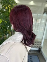 ハピネス 西大寺店(Happiness)&nbsp;ワインレッド チェリーレッド ブリーチなしダブルカラー