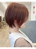 【Say.福岡】ショートボブ×テラコッタカラー×ダブルカラー