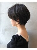 【GEEKS渋谷】小顔くびれショート/アッシュグレージュ/透明感/艶