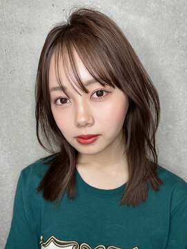 リークフー(Ree cu fuu) ボブレイヤー春夏オリーブベージュ大人かわいい