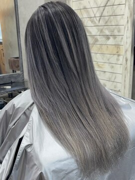 アポロ 横浜駅店(apollo) ブリーチ/ミディアムヘア/デザインカラー/フェイスフレーミング