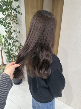 ニカ ボーテ(Nika beaute) 顔周りカット小顔似合わせカット ブラウンベージュ