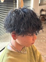 リシェール 北越谷店(RICHAIR) MEN’S HAIR/波巻きツイストスパイラル/リバースセンターパート