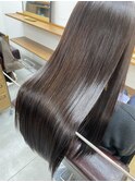くびレイヤー グレーベージュ 白髪染め 白髪ぼかし 髪質改善