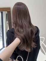 esu西梅田/髪質改善/韓国/ダブルカラー/イルミナカラー/顔周りカット【エス】&nbsp;チョコグレージュ/ブリーチなしダブルカラー