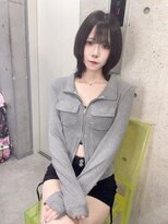 シックス バイ インク 渋谷(SIX by INK.)&nbsp;ダークブルー/デジタルパーマ/ワンホンレイヤー[渋谷]