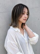 テーラヘアー 南柏店(TELAHAIR)&nbsp;【立体感カラー】細めハイライト×外ハネボブ