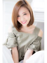 アンジュ ヘアー(Ange hair)&nbsp;アンジュヘアー　イノセントカラーのワンカールボブ