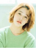 パーマ風ボブ