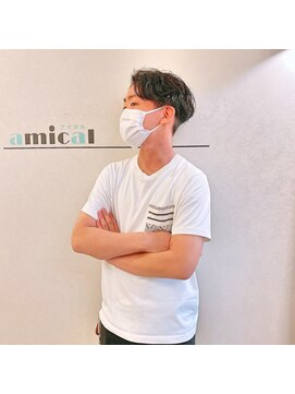 ヘアステージアミカル メンズセンターパート