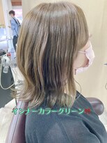 ビューティークラブジェイ アルパーク前店(Beauty club.J) インナーカラー、グリーン!!