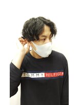 トバ(TOBA)&nbsp;センターパート/スパイラルパーマ