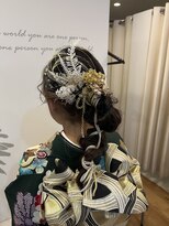 ギオンヘアースタジオ カーサ(GION HAIR STUDIO CASA ) あみおろしロープアレンジ