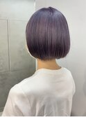 ラベンダーアッシュ×ショートボブ