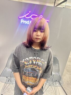 アイスプロドバイブルーム 木更津店(ice prod by bloom) ミディアムヘア/デザインカラー/フェイスフレーミング/木更津