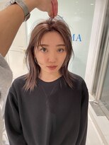 エアー 青山(AIR)&nbsp;秋冬　ピンクベージュミディアム10代20代