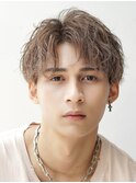 【波巻きツイストスパイラルパーマ、韓国風メンズカット】