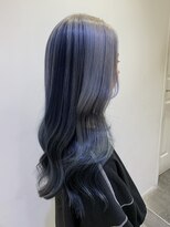 コル(CoL) シルバーとネイビーのアンブレラカラー