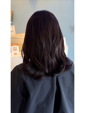 プラス ファースト ヘア(Plus 1st) ピンクラベンダー×ゆる巻き