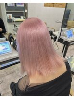 プライズ 成増店(prize)&nbsp;ホワイトピンクハイブリーチシアーカラーセミディ成増地下鉄成増