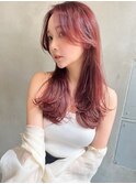 ACE 横浜　顔まわりレイヤー×クリアピンク