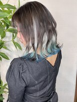 リタヘア(Re:ta Hair)&nbsp;ホワイト、ターコイズ、水色、インナー【飯田淳平】Re:ta Hair