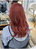 ハイトーン チェリーレッド &nbsp;ケアブリーチ 暖色カラー