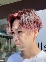 スウェル 千葉店(Swell)&nbsp;ツートンレッドカラー[千葉/メンズ/メンズカラー/ブリーチ]