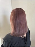 ブリーチありピンクグレージュカラー♪
