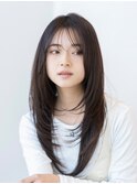 ロングレイヤー/20代30代大人かわいい/オリーブブラウン