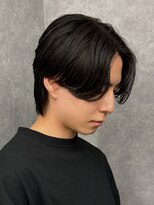 エルマーク 神戸三宮(L-MARK)&nbsp;センターパートニュアンスパーマ韓国カルマパーマコンマヘア