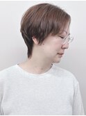=くびれショートウルフマッシュウルフ大人ショートボブ30代40代