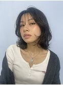 切りっぱなし大人ボブシースルーバング20代30代顔まわりレイヤー