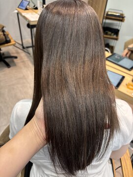 テト 藤沢(teto) 縮毛矯正×オリーブカラー