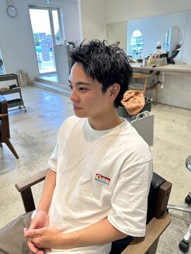 ジジ インターパーク 宇都宮(Gigi) メンズカット/スパイキーショート/短髪ヘア/アッシュブラック