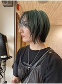 デザインカラーレイヤーボブグリーンウルフ向ヶ丘遊園登戸