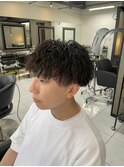 ツイストスパイラルパーマ ツイストパーマ メンズパーマ 眉毛