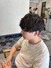【男性限定】メンズカット＋シンプルヘッドスパ＋炭酸顔パック 　￥7050