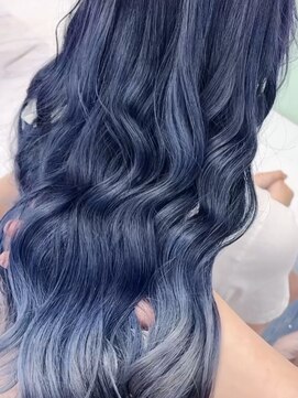 ガーランド(Girland) 【girland】ブルー シルバー グラデーション韓国風/レイヤー