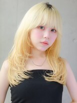 ヘアサロン ガリカ 表参道(hair salon Gallica)&nbsp;ハイトーン×レイヤーロング×シャドウルーツ