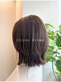 オリーブブラウン/透明感カラー/大人女性カラー/30代/40代