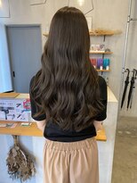 シェル 津山の手店(shel)&nbsp;オリーブカラー暗髪艶髪髪質改善