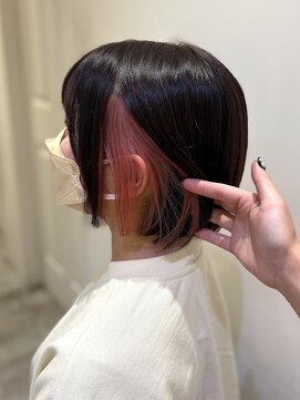 フーバイケンジ(fuu + KENJE) イヤリングカラー／ピンクカラー／mai